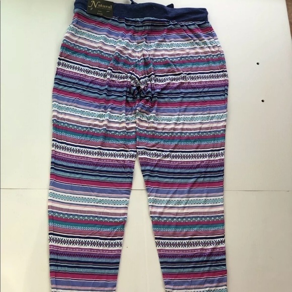 Natural Reflections Tribal Stripe Pajama Pants - Picture 6 of 7
